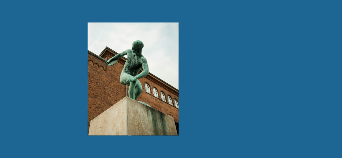 Skulptur på Østerbro Stadion